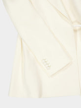 Gabriela Hearst Ivory Linen Rope Waist Blazer