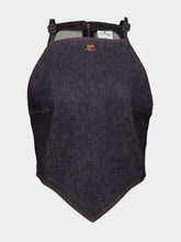 Courrèges Brut Pointy Denim Tank Top