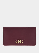 Ferragamo Plum Gancini Continental Wallet