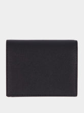 Ferragamo Black Gancini Compact Leather Wallet