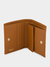 Ferragamo Natural Brown Gancini Compact Wallet