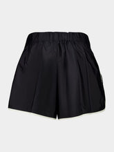 Prada Black Recycled Nylon High-Waist Shorts