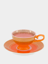 Polspotten Grandma Multicolour Porcelain Coffee Cup Set of 4