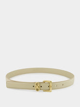 Ferragamo Double Gancini Fixed Belt in Stone Calfskin