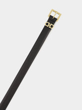 Ferragamo Black Gancini Leather Belt