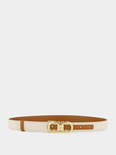 Ferragamo Natural Brown Reversible Gancini Belt