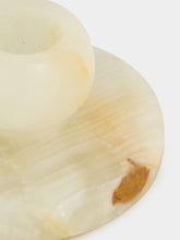 Zaconi Small Onyx Candle Holder in Serene Green