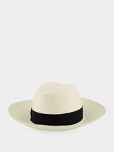 Borsalino Claudette Fine Panama Hat Navy Band