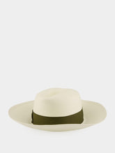 Borsalino Claudette Fine Panama Hat Green Band