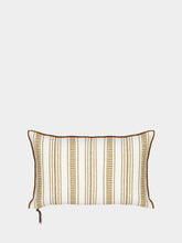 Maison de Vacances Rectangular Cyclades Embroidered Canvas Cushion