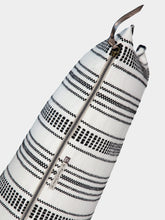 Maison de Vacances Black and White Striped Linen Cushion