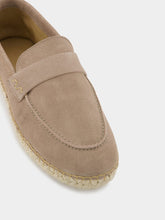 Frescobol Carioca Marcelo Beige Suede Espadrille Loafers