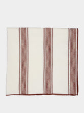 Maison de Vacances Vice Versa Embroidered Canvas Cyclades Red Throw