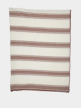 Maison de Vacances Vice Versa Embroidered Canvas Cyclades Red Throw