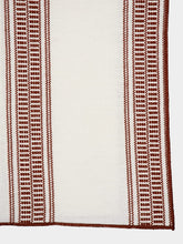 Maison de Vacances Vice Versa Embroidered Canvas Cyclades Red Throw