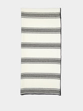 Maison de Vacances Vice Versa Embroidered Canvas Cyclades Black Throw