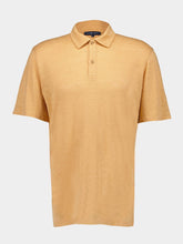 Frescobol Carioca Orange Mello Linen Polo