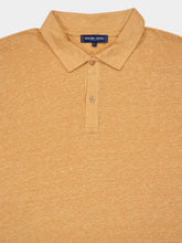 Frescobol Carioca Orange Mello Linen Polo