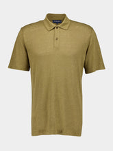Frescobol Carioca Spinach Mello Linen Polo