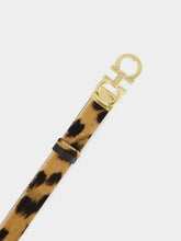 Ferragamo Adjustable Gancini Animal-Print Belt