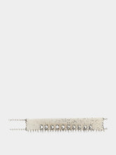 Rabanne Pixel Embellished Cable-Link Chain Necklace