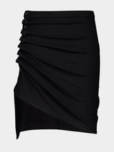 Rabanne Black Pleated Mini Skirt