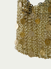 Rabanne 1969 Gold with Medals Shoulder Bag