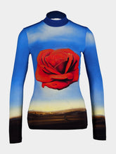 Rabanne Dali Rose Print Top