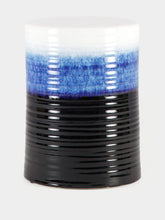 Lager Blue Ceramic Stool