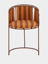 Honoré Brick Palmer Striped Chair