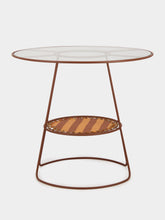 Honoré Brick Palmer Striped Table