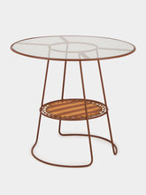 Honoré Brick Palmer Striped Table