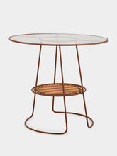 Honoré Brick Palmer Striped Table