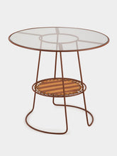 Honoré Brick Palmer Striped Table