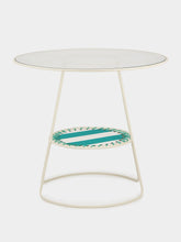 Honoré Green Palmer Striped Table