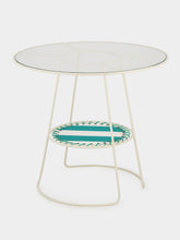 Honoré Green Palmer Striped Table