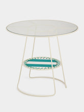 Honoré Green Palmer Striped Table