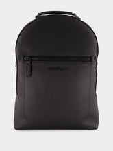 Ferragamo Black Calfskin Leather Backpack