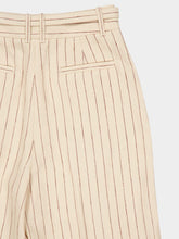 Zimmermann Cream Rebellion Pinstripe Linen Trousers