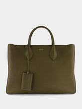 Ferragamo Olive Green Large Tote Bag