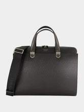 Ferragamo Black Trading Leather Briefcase