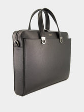 Ferragamo Black Trading Leather Briefcase