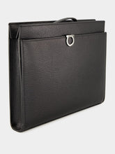 Ferragamo Black Trading Leather Pouch