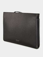 Ferragamo Black Trading Leather Pouch