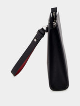 Ferragamo Black Gancini Calf Leather Pouch