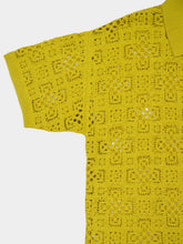 Frescobol Carioca Lemon Raul Crochet Knit Cardigan