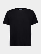 Frescobol Carioca Black Dinis Cotton-Linen T-Shirt