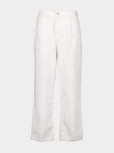 Frescobol Carioca Off-White Also Twill Trousers