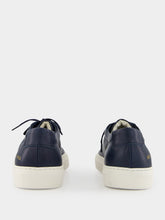 Common Projects Navy Blue Summer Achilles Leather Sneakers