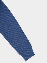 Frescobol Carioca Denim Blue Jardim Linen Sweater